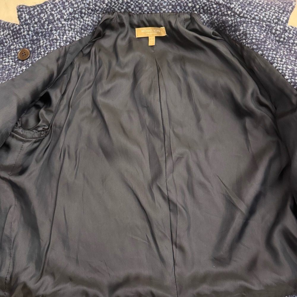 Michael Kors Collection Tweed Double Breasted Jacket, sz 2 - Picture 11 of 13